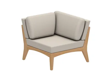 ZENHIT LOUNGE - Corner modular fabric garden armchair by Royal Botania - view 2